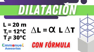 FÍSICA Problemas de Dilatación Lineal Coeficiente de Dilatación Ejercicios paso a paso física [upl. by Seale]