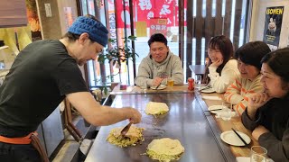 Hiroshima Style Okonomiyaki Master from Barcelona [upl. by Plusch]