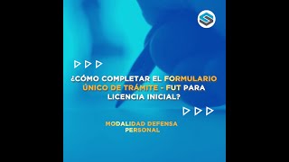 Sucamec  Tutorial para llenar el FUT para licencia L1 defensa personal  SUCAMEC [upl. by Daven]