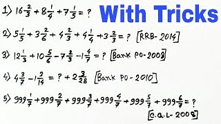 Fraction addition and subtraction tricks in hindi  Fraction addition tricks [upl. by Alahcim]