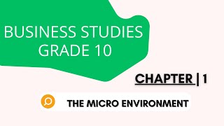 quot📚 Business Studies Grade 10 Mastering the Micro Environment 🔍 Explained Simplyquot [upl. by Castara924]