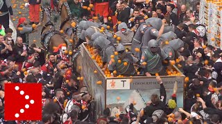 Ivrea Carnevale 2019 la battaglia delle arance [upl. by Lougheed]