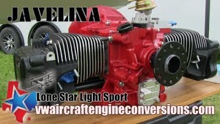 VW aircraft engine conversions Lone Star Twin Cylinder 4 stroke aircraft engines [upl. by Nena]