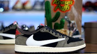 Jordan 1 Retro Low OG SP Travis Scott SNEAKER UNBOXING [upl. by Noletta]