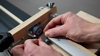 Simple lathe for cue tip installation [upl. by Anivol]