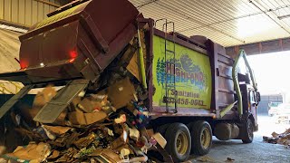 Highland Sanitation Wayne Titan Front Loader Garbage Truck [upl. by Anees355]