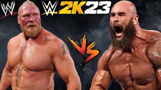 Brock Lesnar vs Braun Strowman [upl. by Esiuqram839]