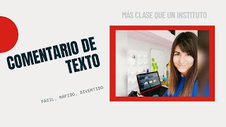 Cómo hacer un COMENTARIO DE TEXTO  TRUCOS [upl. by Eriuqs]