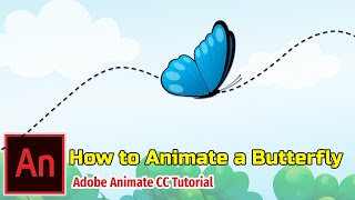 Adobe Animate CC Tutorial Butterfly Animation tutorial [upl. by Anelat]