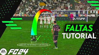 CÓMO TIRAR las FALTAS en FC 24  TUTORIAL TIROS LIBRES MUY FÁCIL [upl. by Schlessel]