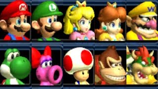 Mario Kart Double Dash  All Characters [upl. by Rosane]