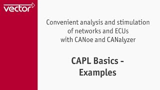 CAPLの基本操作  3つのプログラミング例 [upl. by Archy421]