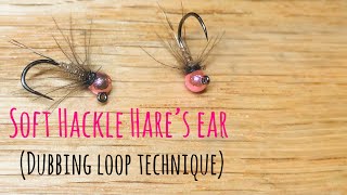 How to tie a Soft Hackle Hare’s Ear using a Dubbing Loop [upl. by Netti768]