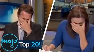 Top 20 Hilarious News Reporting Fails [upl. by Dahsar74]