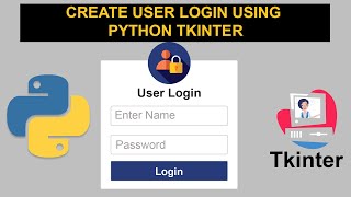 How to create gui login form using python  python tkinter [upl. by Belloir]