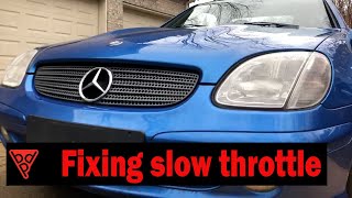 Mercedes SLK 230 DIY fixing a slow throttle response Save money by not going to a dealer [upl. by Edgardo]