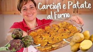 CARCIOFI E PATATE AL FORNO  Ricetta Facile di Fatto in Casa da Benedetta [upl. by Yasui]