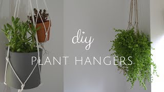 DIY MACRAME PLANT HANGER EASY  Jess Windle [upl. by Idram]