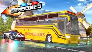 Wheels On The Bus  Nursery Rhymes For Babies  Speedies Car Cartoons [upl. by Erdnassac676]