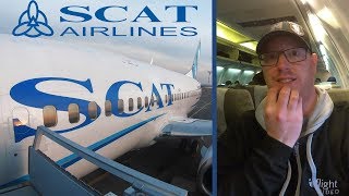 Flying The Most Dangerous Airline in the World Kazakhstans Former Blacklisted Airline SCAT Air [upl. by Aihsilat]