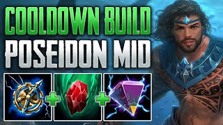 NEW MAGE BUILD Poseidon Mid Gameplay SMITE Ranked Conquest [upl. by Trebleht]