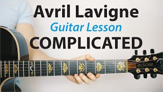 Complicated Avril Lavigne 🎸Acoustic Guitar Lesson PLAYALONG How To Play [upl. by Aneekan]