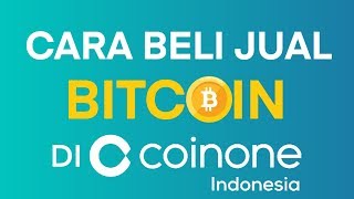 Cara Jual Beli Bitcoin di Coinone Indonesia  Coinvestasi TUTORIAL BARU [upl. by Simdars]