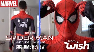 SpiderMan Far From Home Suit  Wish Costume Review 2019 [upl. by Odab]