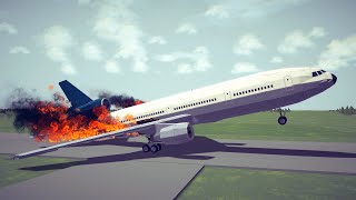 Airplanes Take Off Fails amp Crashes 2  Besiege [upl. by Notsob97]