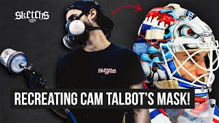 Recreating Cam Talbots Goalie Mask DIY Custom Paint [upl. by Asilav]