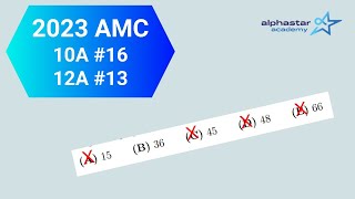 2023 AMC 10A 16 and AMC 12A 13 [upl. by Nwahsyd]