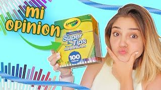 Se puede Hacer LETTERING con Crayola SUPERTIPS 100  Review [upl. by Bael552]