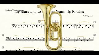 BaritoneEuphonium Lip Slurs Warm Up [upl. by Aldon]