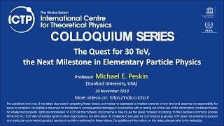 The Quest for 30 TeV the Next Milestone in Elementary Particle Physics [upl. by Ahsemrak]