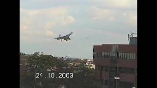 3 Concordes landing at Heathrow one after the other in 2003 [upl. by Nebuer]