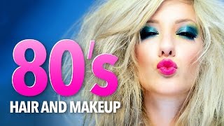 1980s hair amp makeup tutorial [upl. by Arakahs888]