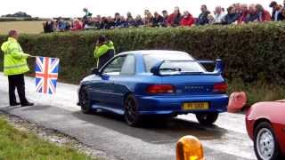 Shere Hill Climb 2013  Subaru Impreza P1 start [upl. by Pylle756]