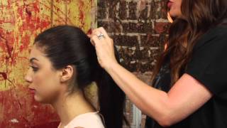 How to Do a Ponytail Using a Weft  Mane Street [upl. by Nnylodnewg982]