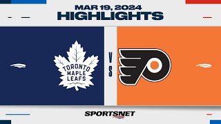 NHL Highlights  Maple Leafs vs Flyers  March 19 2024 [upl. by Zita]