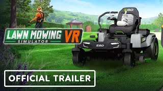 Lawn Mowing Simulator VR  Official Release Window Trailer [upl. by Chicky]