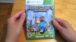 Minecraft Xbox 360 edition unboxing disc version [upl. by Winston]