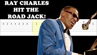 Ray Charles  Hit the road Jack Easy Guitar Tabs Tutorial [upl. by Aisirtap]