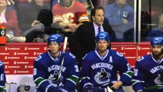 Line brawl 11 min ver Calgary Flames vs Vancouver Canucks 11814 NHL Hockey [upl. by Ylicic]