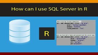 R Beginners Beginner guide for connecting and using SQL Server in R Code for Windows included [upl. by Ahsaek]