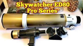 Skywatcher ED80 Pro Series Apochromatic Refractor Telescope Unboxing Review amp Use [upl. by Adnaluy]