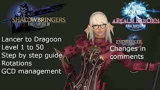 Final Fantasy 14 Lancer to Dragoon guide Level 1  50 in detail [upl. by Danae750]