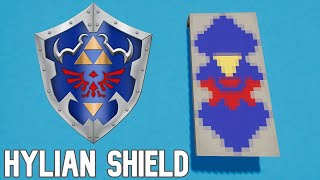 How to make the HYLIAN SHIELD in Minecraft Zelda Shield [upl. by Spiegelman]