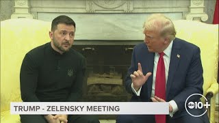 Trump  Zelensky Oval Office Meeting Gets Tense [upl. by Enitsirt558]