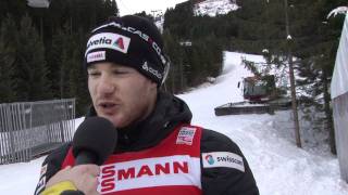 Tour de Ski 2012 Interview Dario Cologna [upl. by Valora404]