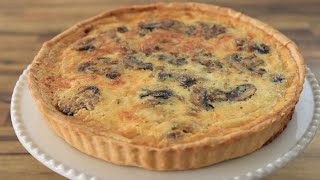 Mushroom Quiche Recipe  How to Make Mushroom Quiche [upl. by Warden]